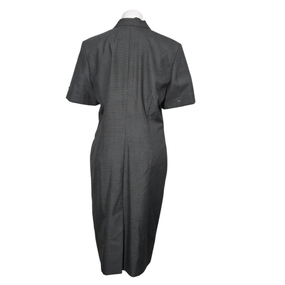 The Delta Collection Uniform Dress Grey 12R houndstooth short sleeve wool blend - Picture 13 of 13